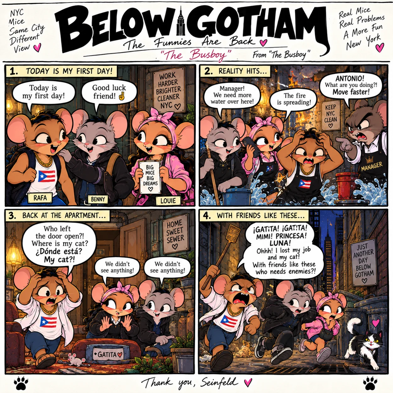 Below Gotham original mouse comic